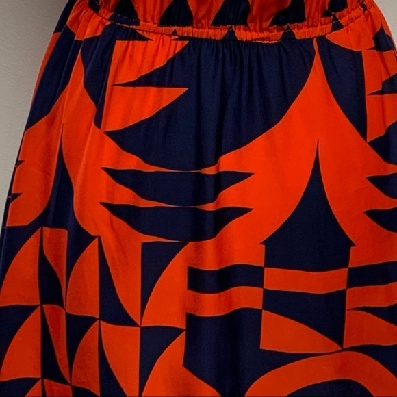 Anthropologie | Silence + Noise | Size XS | Red/Navy Sleeveless Geometric Dress - Picture 8 of 12